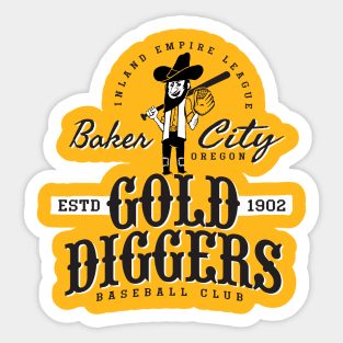 Baker City Gold Diggers Sticker